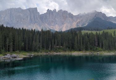 Randonnée Marche Welschnofen - Nova Levante - König Laurin Tour : Rosengarten et Karer See - Photo