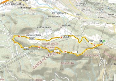 Trail Walking Mimet - Col St Anne, crête du Pilon du Roi, retour par le ch des Marres D+400m - Photo