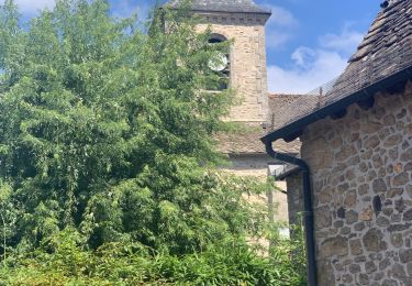 Randonnée Marche Camps-Saint-Mathurin-Léobazel - Le rocher du peintre - Photo