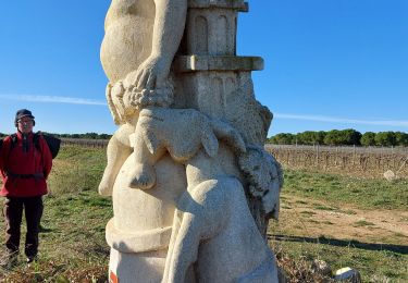 Percorso Marcia Montagnac - Arsel montagnac la cave et les statues - Photo