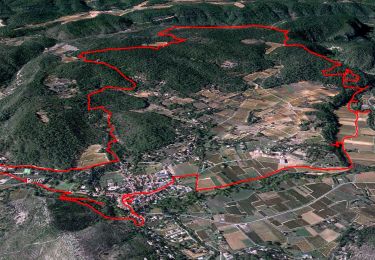 Trail Walking Correns - Le patrimoine - l'Argens - Le village - Photo