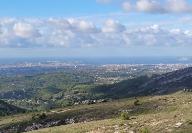 Trail Nordic walking Aubagne - gravures Garlaban - Photo