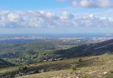 Excursión Marcha nórdica Aubagne - gravures Garlaban - Photo