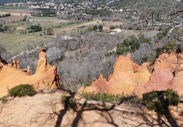 Trail Walking Rustrel - traversée du Colorado en boucle du camping - Photo