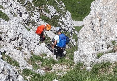 Percorso Marcia Lans-en-Vercors - Le Cornafion en circuit avec 2 rappels en face ouest - Photo