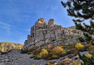 Tour Wandern Valavoire - Château de la mole - Col de la Sapie - Photo