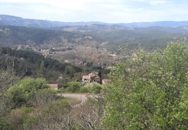 Trail Walking Saint-Paul-le-Jeune - St-Paul le jeune-Chapelle St Sébastien 18km. - Photo