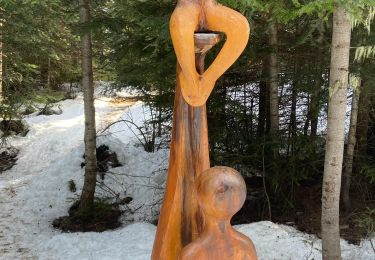Trail Walking Aussois - Aussois sculptures et monolithe - Photo