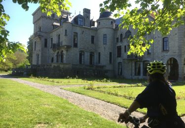 Tocht Mountainbike Hamoir - Fraipon Bomal  le long de l'Ourthe - Photo