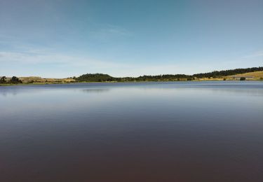 Randonnée Vélo de route Albepierre-Bredons - cascades de Veyrines et lac du pêcher  - Photo