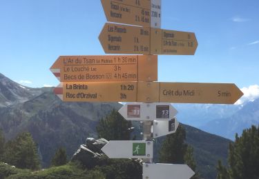 Trail Walking Mont-Noble - Crêts du Midi au lac Le Louché - Photo