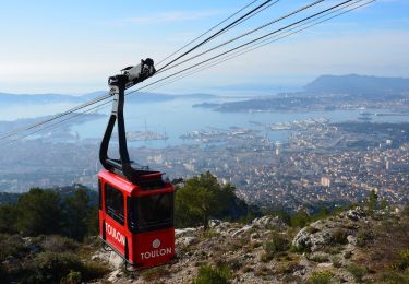 Trail Walking Toulon - Le Jonquet - Fort St Antoine - Tour Beaumont - Table d'orientation - Pas de Leydet - Point Sublime - Fort de la Croix Faron - Fort Faron - Photo