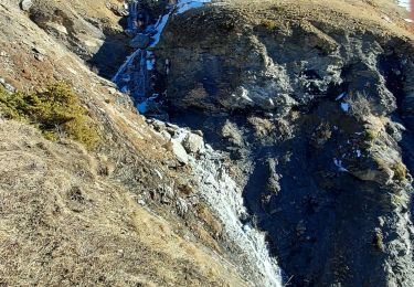 Tour Schneeschuhwandern Orcières - Orcières 30 - Village des Estaris - Grande Cascade - Les Baniols 5,5 km 260 m - Photo