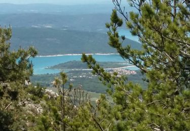 Tour Nordic Walking La Palud-sur-Verdon - La Palud falaises sud - Photo