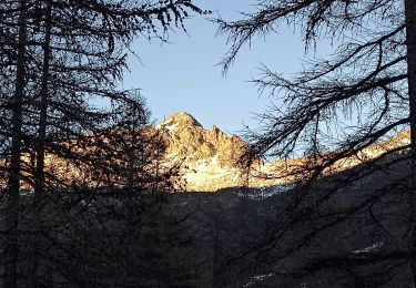 Excursión Senderismo Abriès-Ristolas - 24-12-23 l'Echalp vers belvédère Mont Viso - Photo