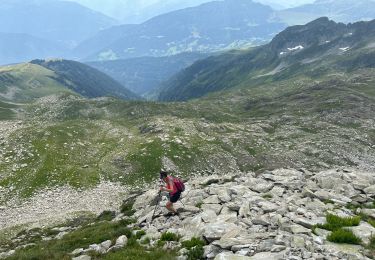 Tour sport La Léchère - 20240807 la grande muraille depuis Lachat  - Photo