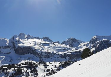 Tour Wandern Urdos - rando. en raquettes au col du Somport entre la vallée d'Aspe et l'Espagne - Photo