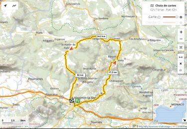 Trail Road bike Saint-Maximin-la-Sainte-Baume - St Max Varages D+840m - Photo