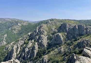 Trail Walking Rosis - Tour 360 des Rocs Caroux et de la Siejo par les Aiguilles et les Vires - Photo
