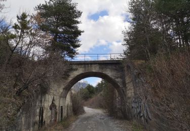 Trail Walking Le Lauzet-Ubaye - Petit circuit de Roche Rousse Tunnels et passerelle.  - Photo