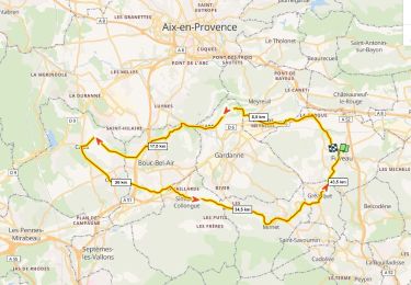 Trail Road bike Fuveau - Meyreuil Calas Mimet  D+680m - Photo