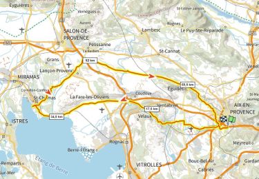 Trail Road bike Aix-en-Provence - Aix St Chamas 770m+ - Photo
