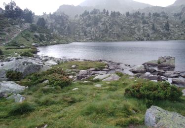 Trail Walking Saint-Lary-Soulan - 2020-07-12 : col du portet (saint lary) - refuge du bastan - lac du bas du milieu et du haut. - Photo
