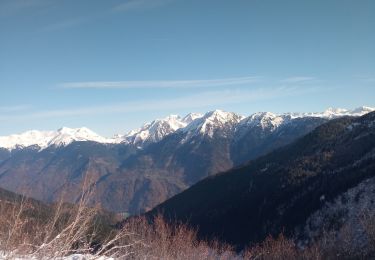 Tocht Stappen Montsapey - col des basmonts session neige - Photo