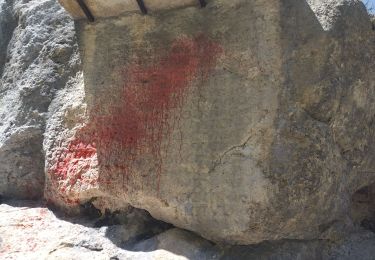 Tour Wandern Saint-Geniez - Pierre écrite et montagne de Gache - Photo