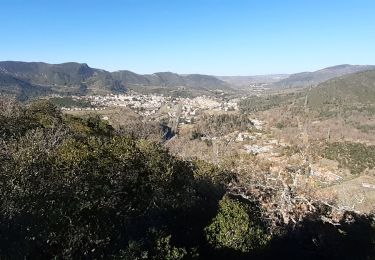 Tocht Stappen Quillan - sentier de l'amour vert - Photo