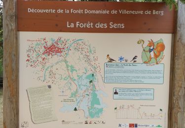 Tocht Stappen Villeneuve-de-Berg - sentier de la forêt des sens - Photo