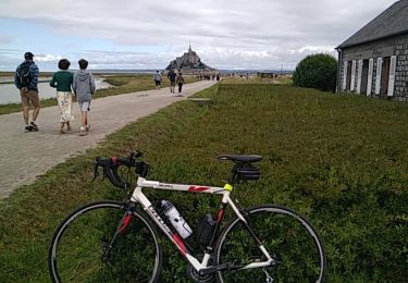 Trail Road bike Jullouville - JULLOUVILLE MONT SAINT MICHEL ALLER RETOUR - Photo