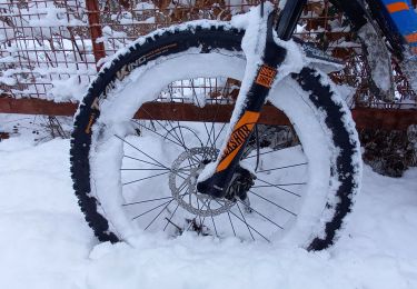 Trail Electric bike Saint-Clément - sortie vtt 21012023 mondon sous la neige - Photo