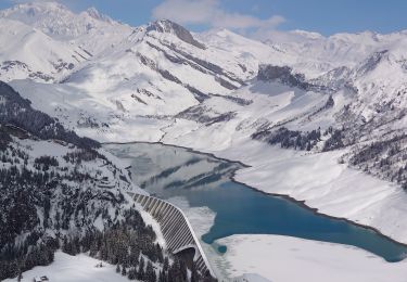 Trail Touring skiing Beaufort - roche parstire charmette - Photo