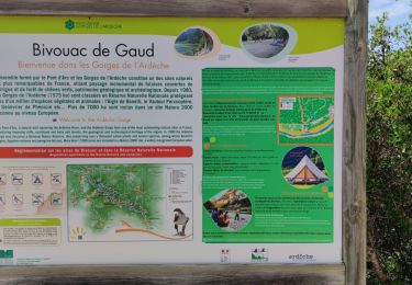 Tour Wandern Saint-Remèze - Ballade Bivouac de Gaud (Ardèche) - Photo
