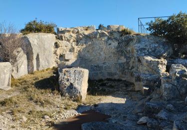 Randonnée Marche Fontvieille - PF-Fontvieille - Le Mont Valence - Le Mont Paon - Vallon de la Lèque - DC - Photo
