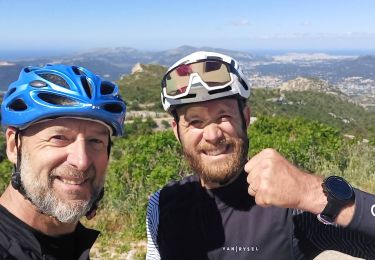Trail Road bike Cassis - Vélo(13)-Cassis - Gémenos - Col de l'Espigoullier - Auriol - Cassis : 72km - 1282m+ - Photo