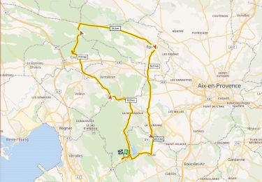 Trail Road bike Aix-en-Provence - TGV Coudoux Eguilles TGV D+550m - Photo