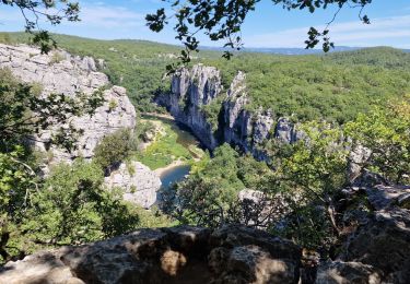 Trail Walking Les Vans - Bois de Païolive - Hermitage - Corniche - Photo