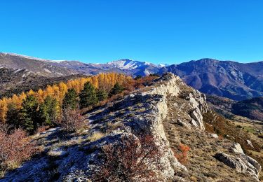 Tour Wandern Saint-Geniez - Crête d’Aigues Champ Via Riou de Jabron - Photo