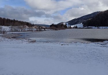 Excursión Senderismo Lamoura - 24-02-24 Lamoura : lac, refuge des Adrets - Photo