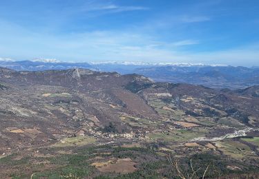 Tour Wandern Noyers-sur-Jabron - Pas du long Rocher - Montagne de Pélegrine - Pas des portes 18/02/24 - Photo