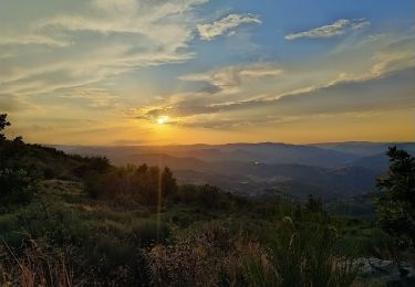 Tour Wandern Saint-Vincent-de-Durfort - Randonnée nocturne aux Croix de Gruas - Photo