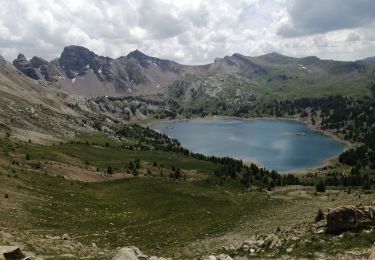 Randonnée Marche Uvernet-Fours - col de la petite cayolle lac d alos pas du Lauzon  - Photo