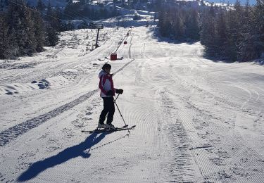 Tour Skiwanderen Le Dévoluy - La Platte du Pin depart Joue du Loup  450 + - Photo