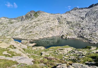 Randonnée Marche Auzat - Bivouac prés des etangs sous le Pic rouge - Photo