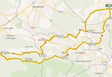 Trail Mountain bike Fuveau - 4 Termes, Chateau-bas, Siminane, Pilon, Col St-Anne, Mimet, Gréasque - Photo