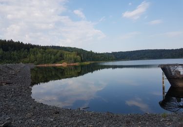 Trail Walking Pierre-Percée - Lac de la Pierre-Percée - château de Salm - grotte des Poilus et l'observatoire - Photo