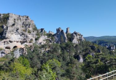 Tocht Stappen La Roque-Sainte-Marguerite - Le village de pierre  - Photo