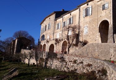 Tocht Stappen Lussan - Concluses de Lussan - Photo